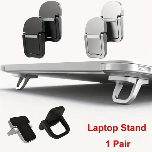 Laptop stand in use