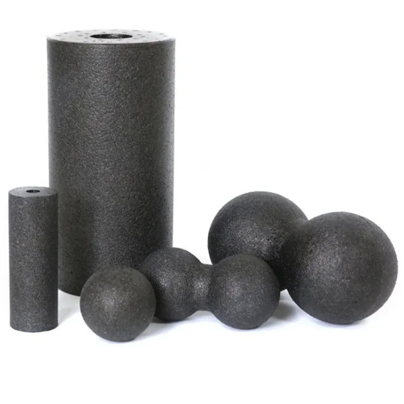 Yoga massage foam roller and ball set