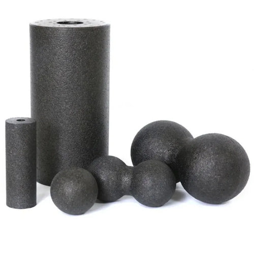 Yoga massage foam roller and ball set