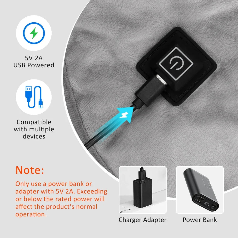 Cordless heated wrap