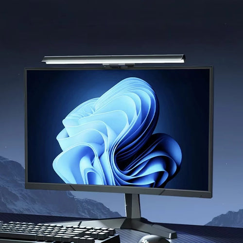 LED monitor light bar on screen