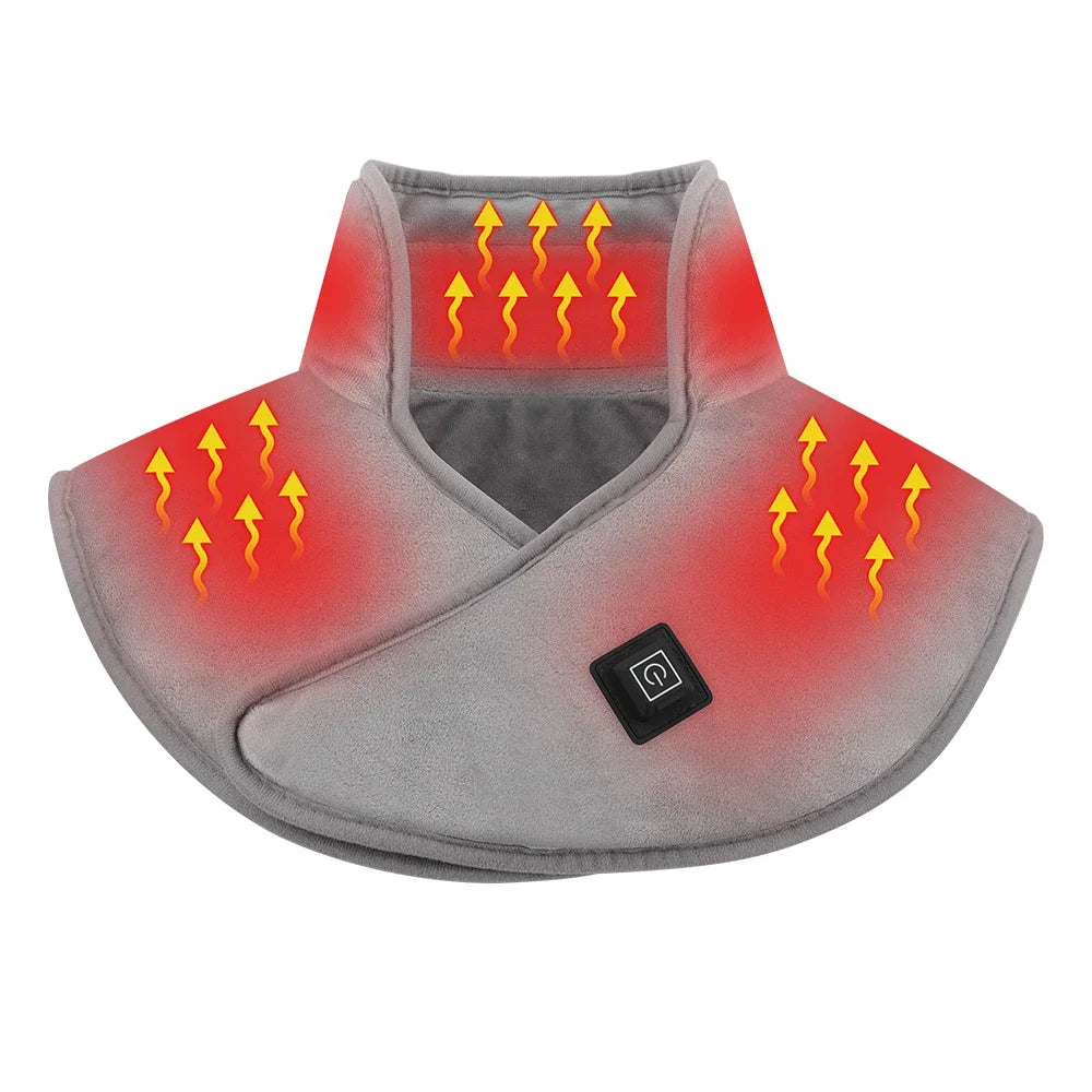 Heated neck and shoulder wrap