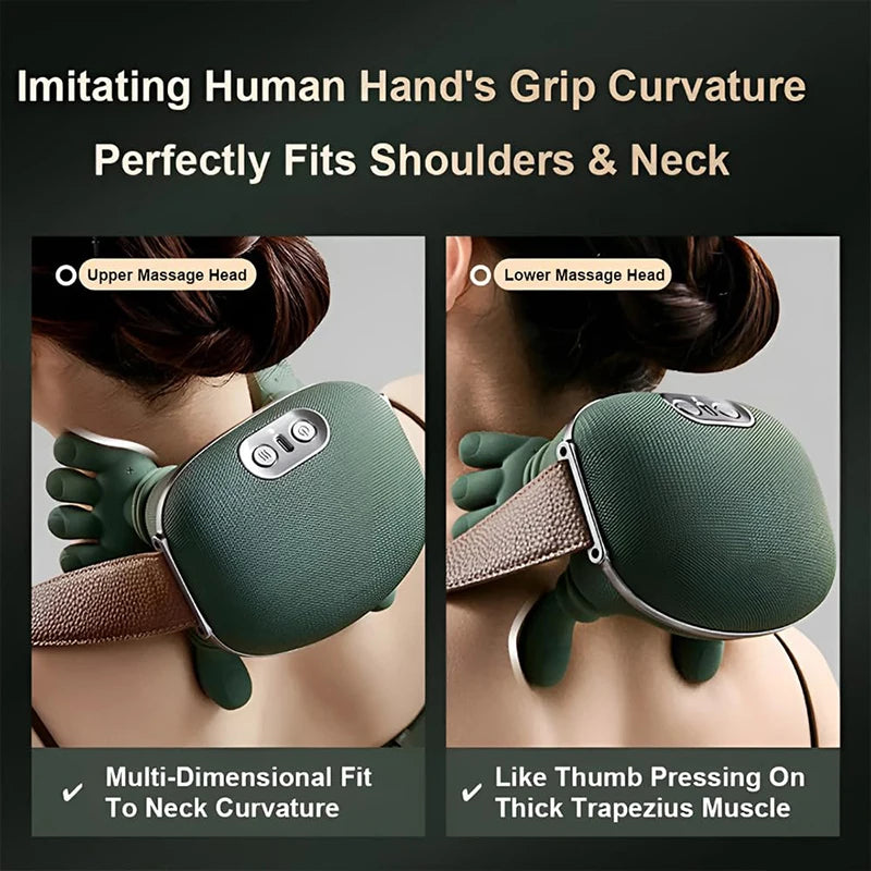 Neck and shoulder massager detail view